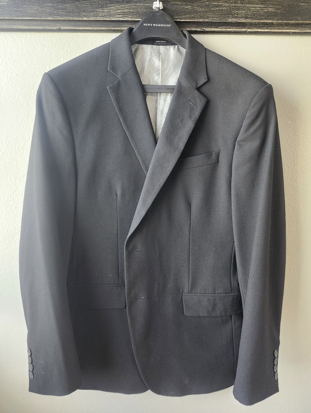 J FARRAR ḤMen's Black Blazer - Classic Single-Breasted Jacket
